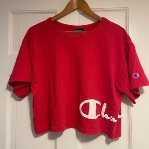 Champion Logo Crop Top
